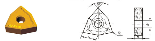 Indexable Inserta Tipo?W WNMG-ZM